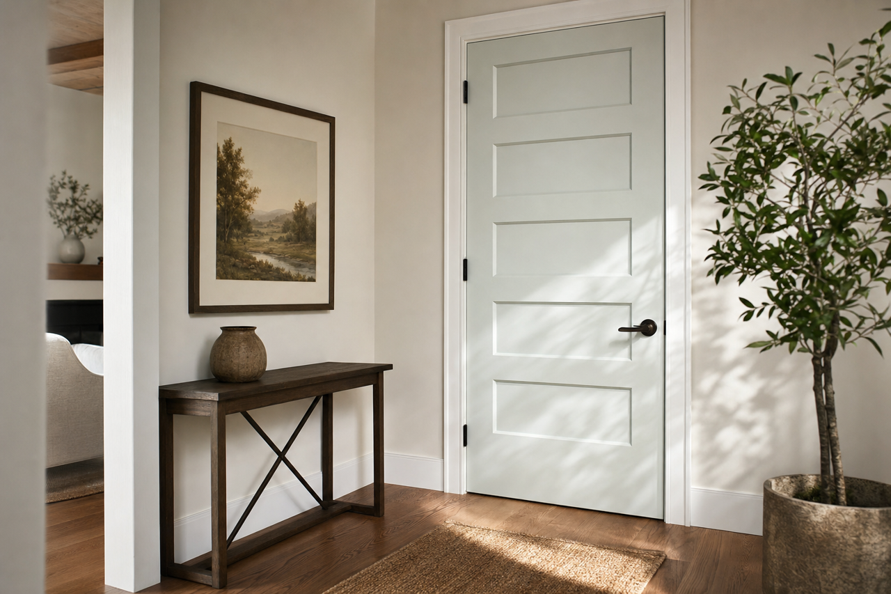 Ivy Shadow by Valspar on interior-doors