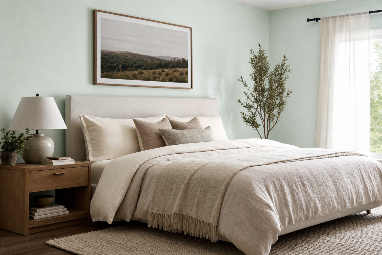 Sweet Leaf by Valspar on interiors