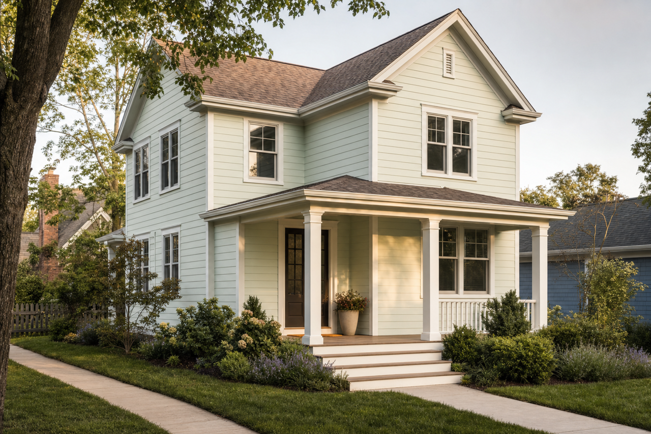 Sea Cove by Valspar on exterior