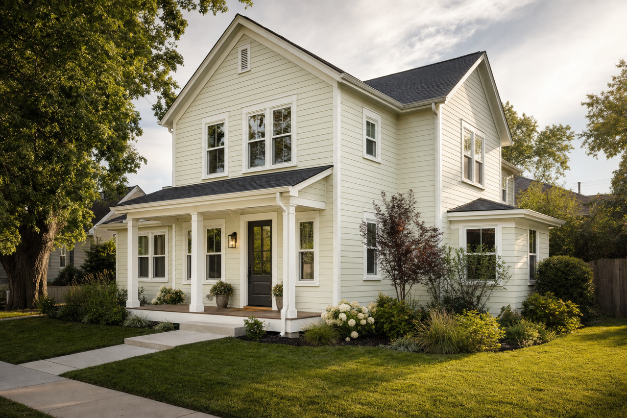 Parisian Mist by Valspar on exterior