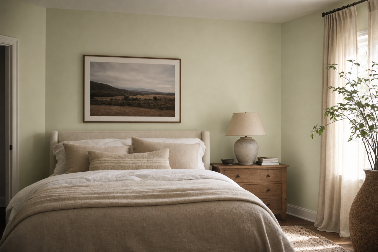 Parisian Mist by Valspar on interiors