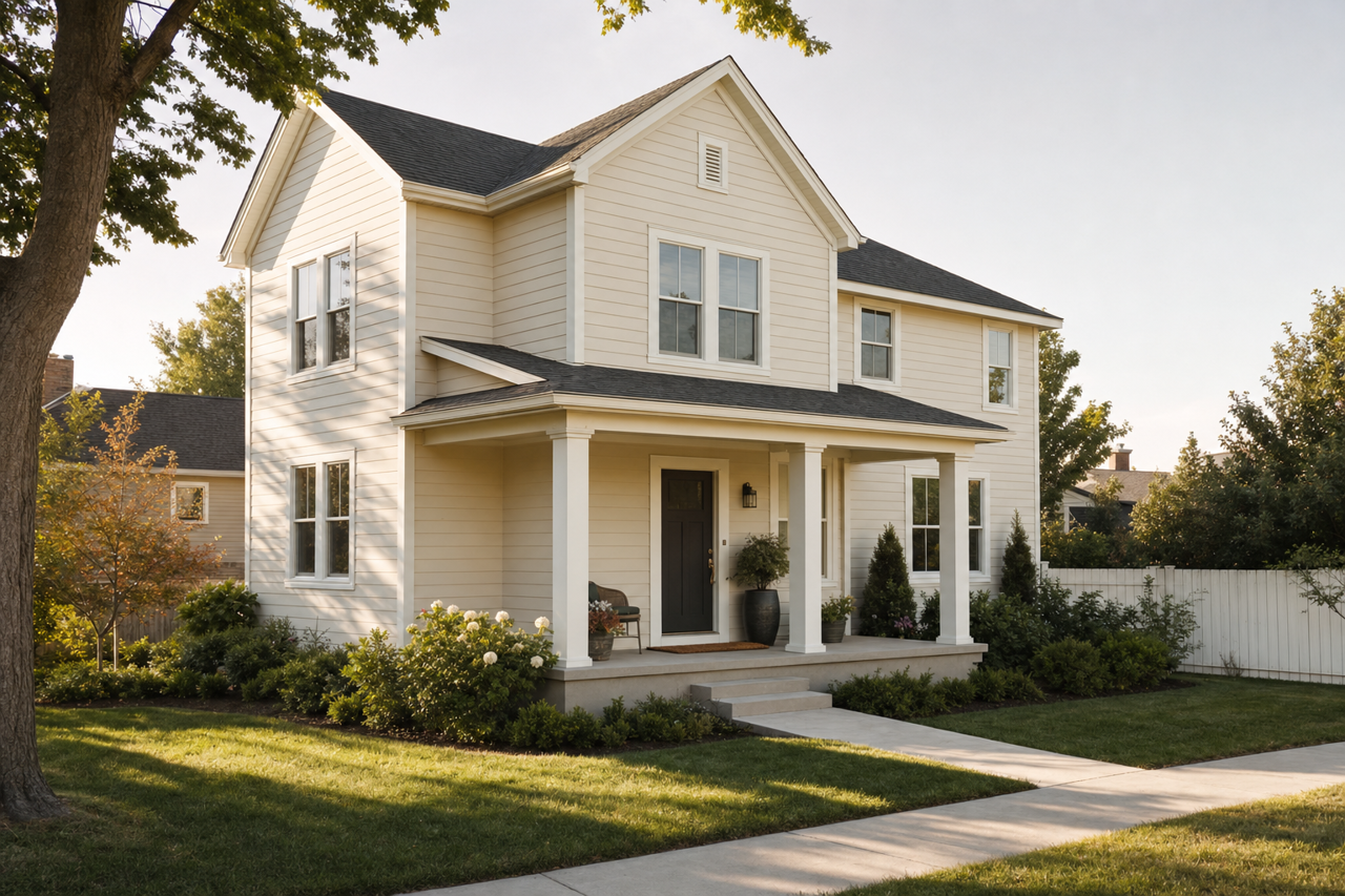 Wispy White by Valspar on exterior