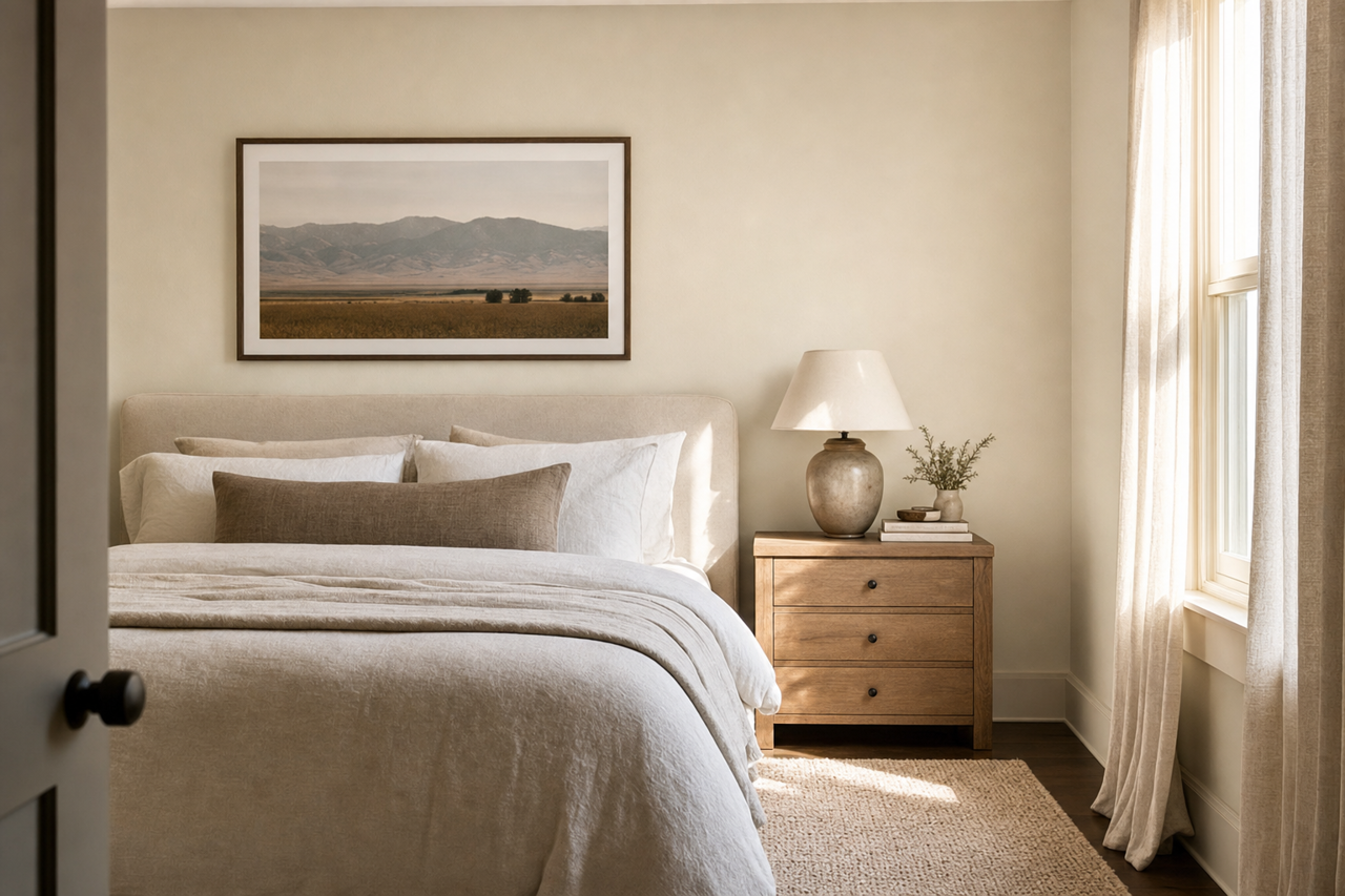 Wispy White by Valspar on interiors