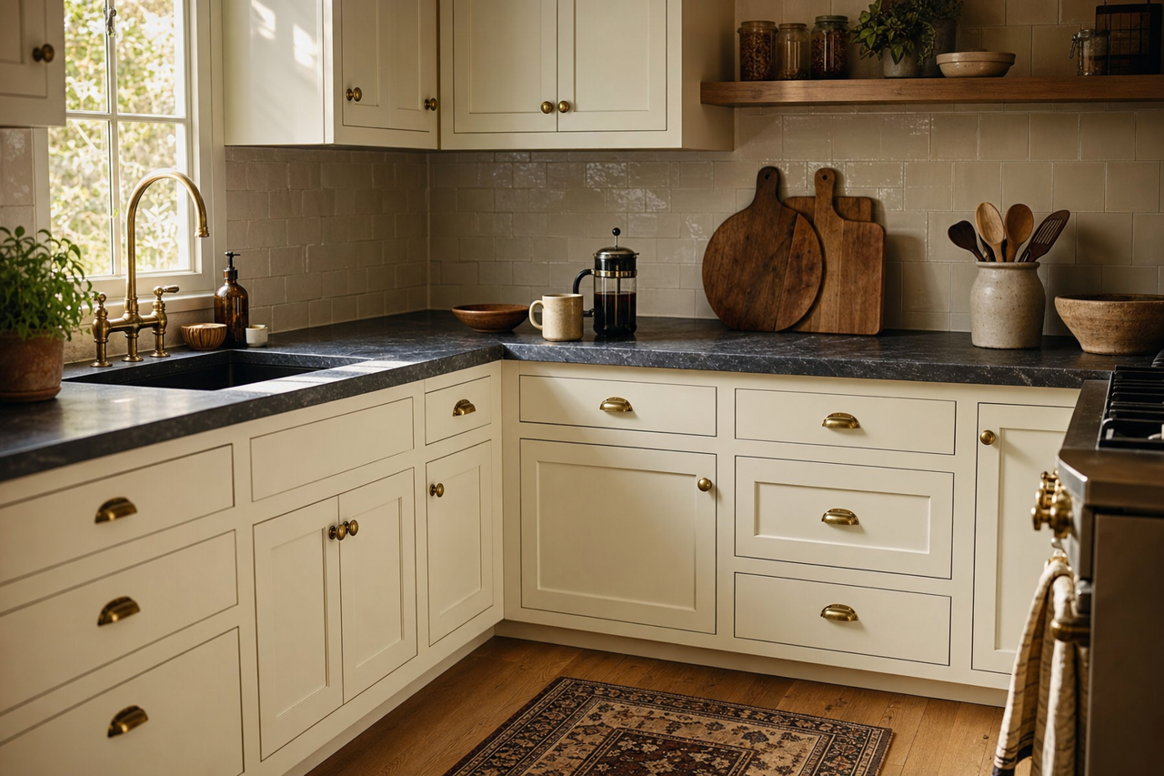 Madison Avenue by Valspar on cabinets