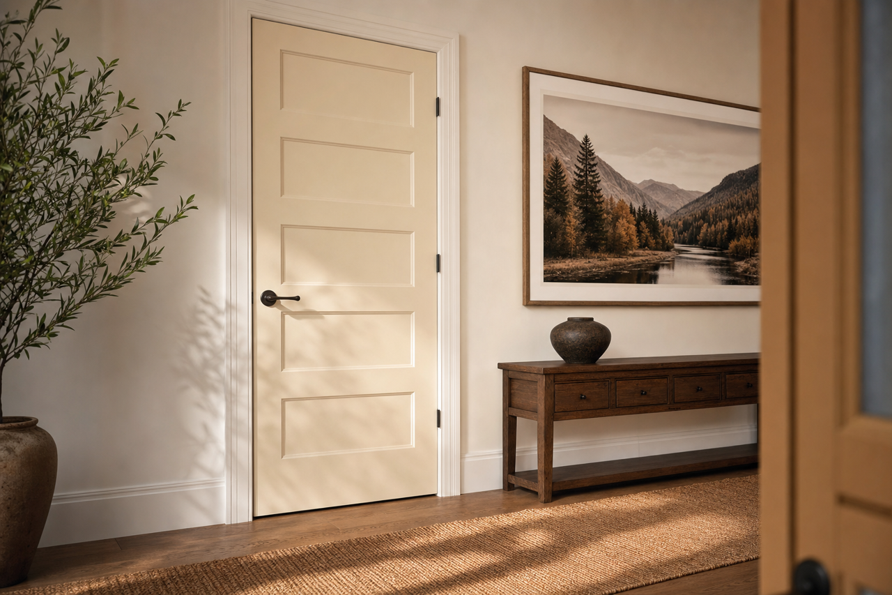 Mystique by Valspar on interior-doors