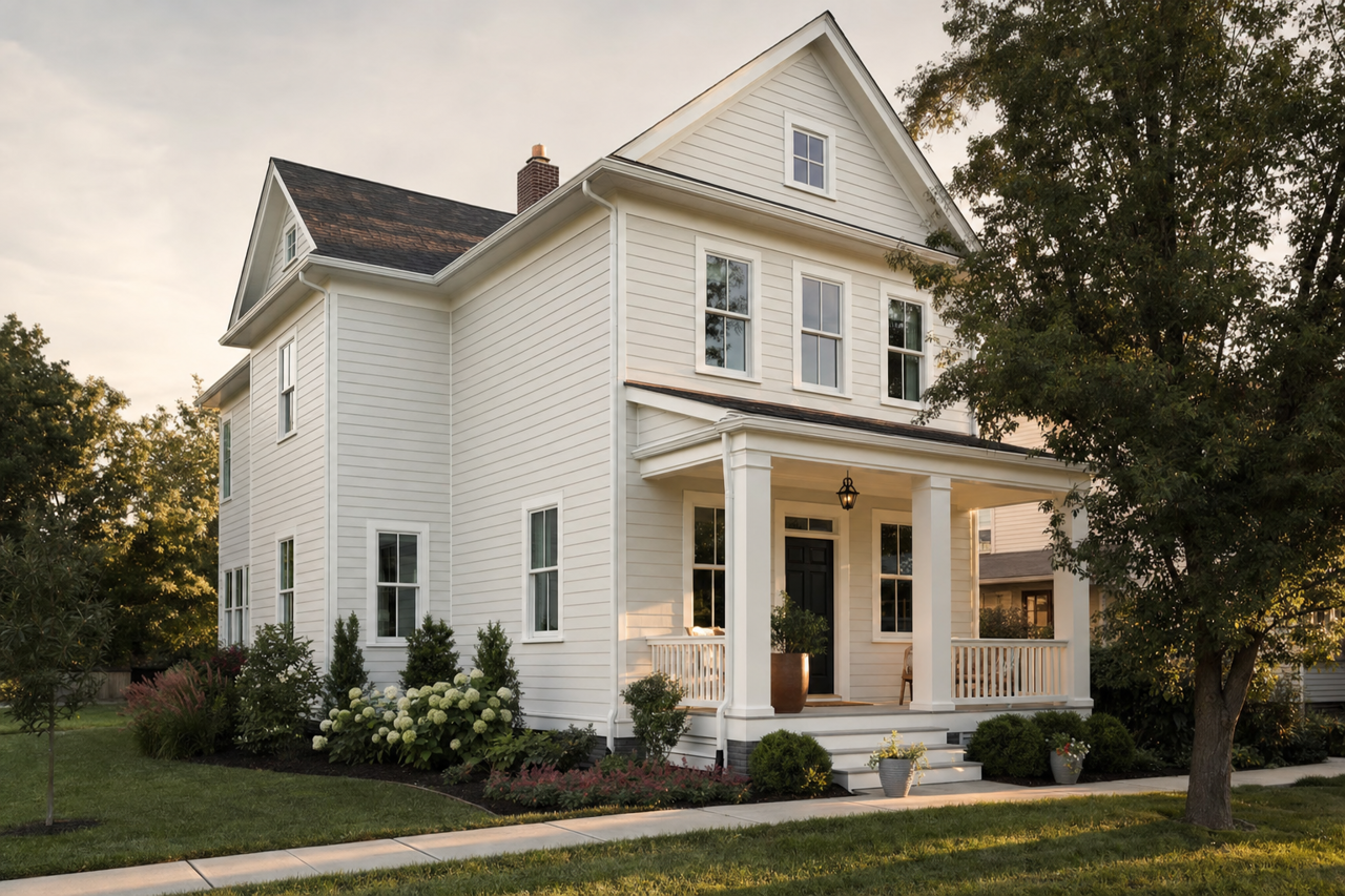 Blizzard Fog by Valspar on exterior