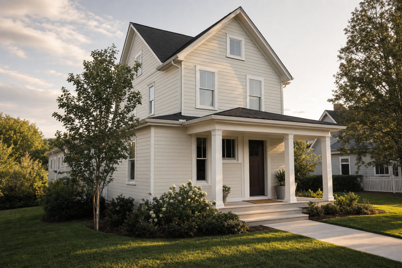 Gray Palisade by Valspar on exterior