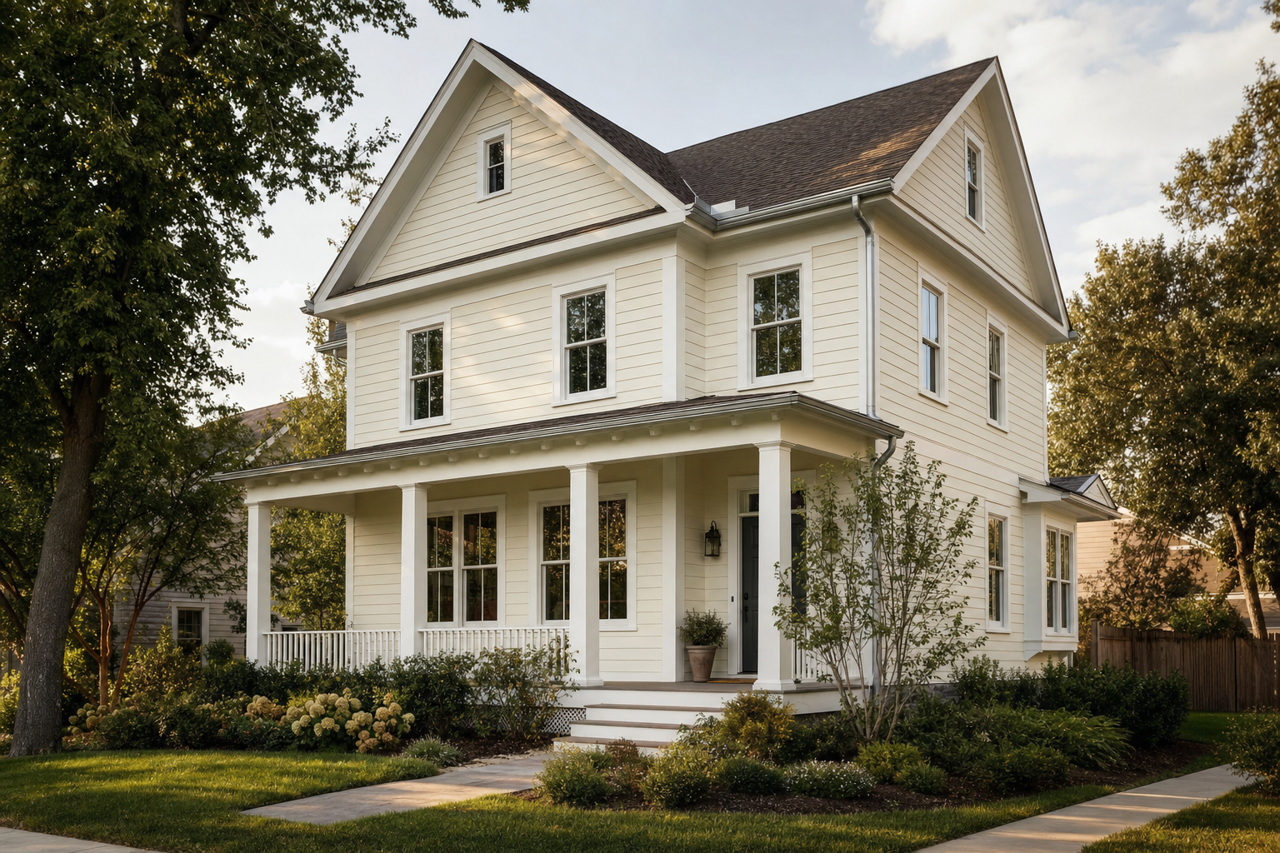 Paramount White by Valspar on exterior