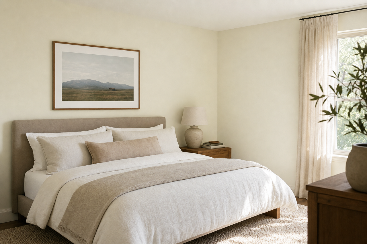 Paramount White by Valspar on interiors