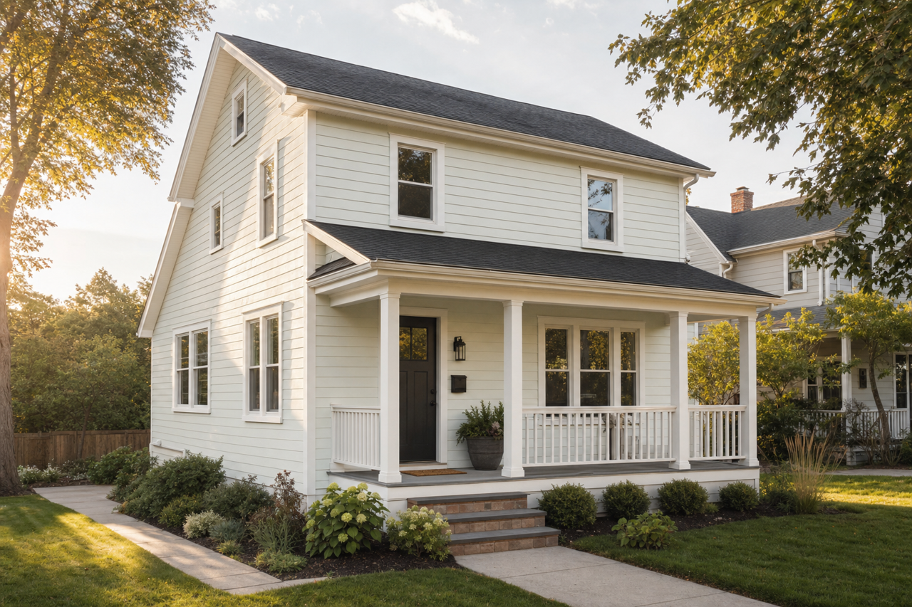 Ultra White by Valspar on exterior