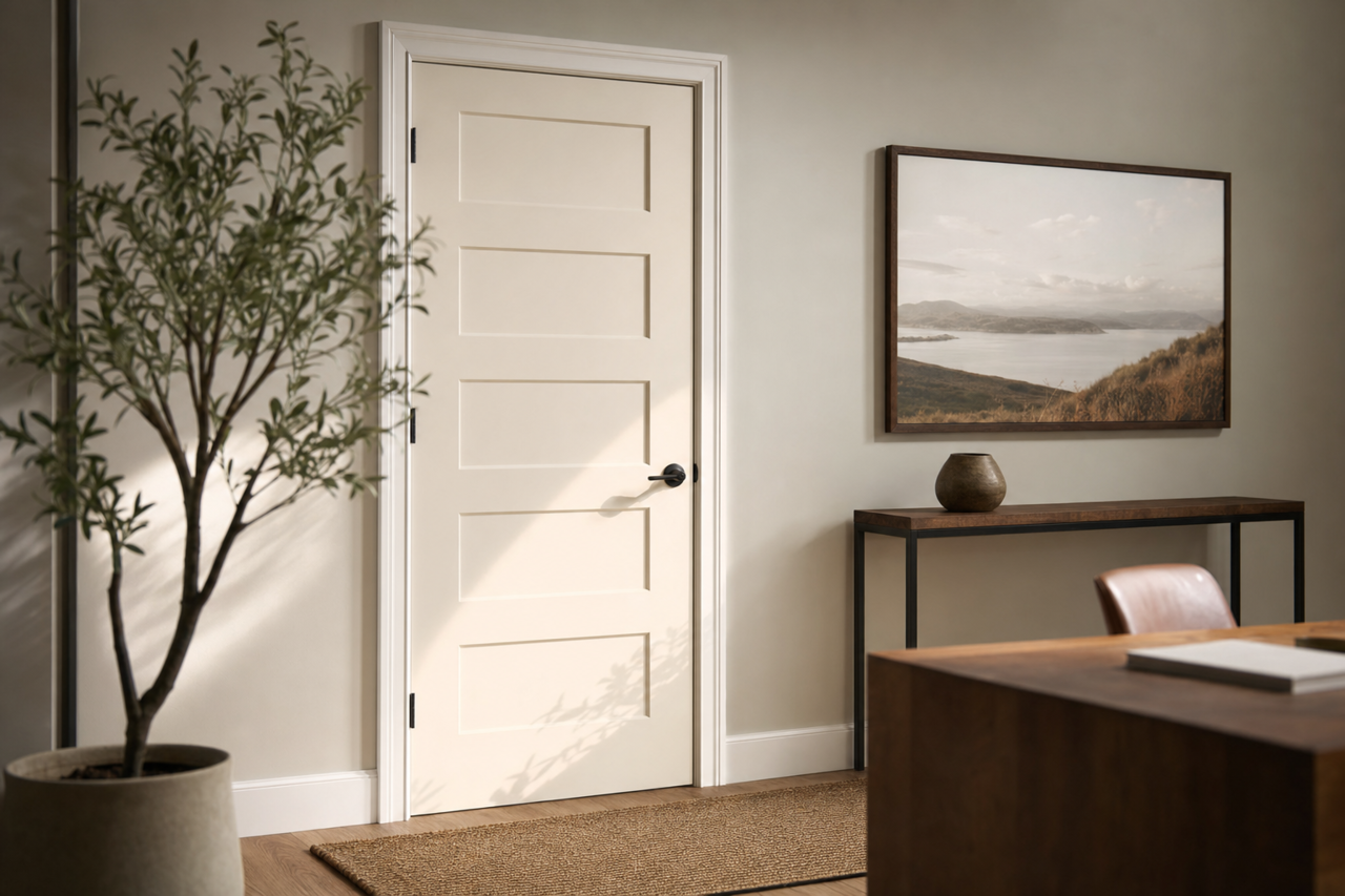 Bistro White by Valspar on interior-doors