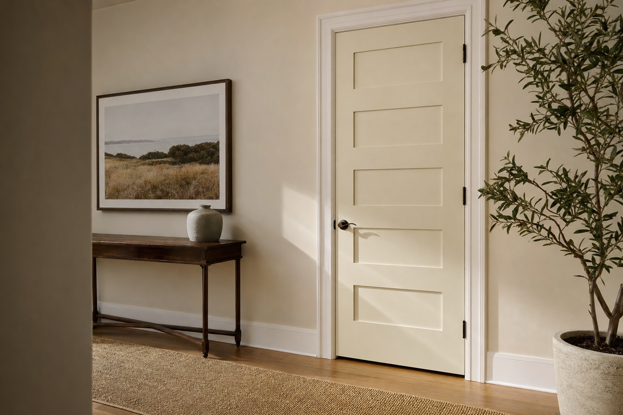 City Steam by Valspar on interior-doors