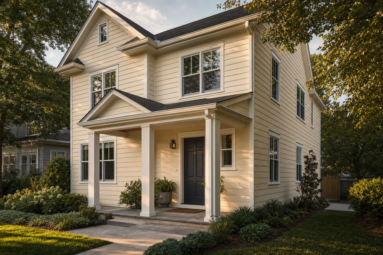 Polished Ivory by Valspar on exterior