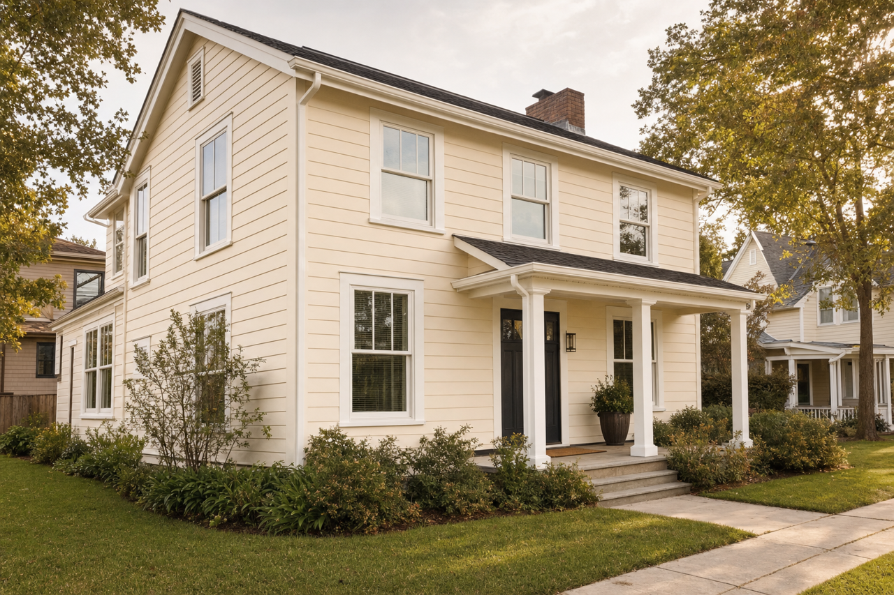 Pam's Lace by Valspar on exterior