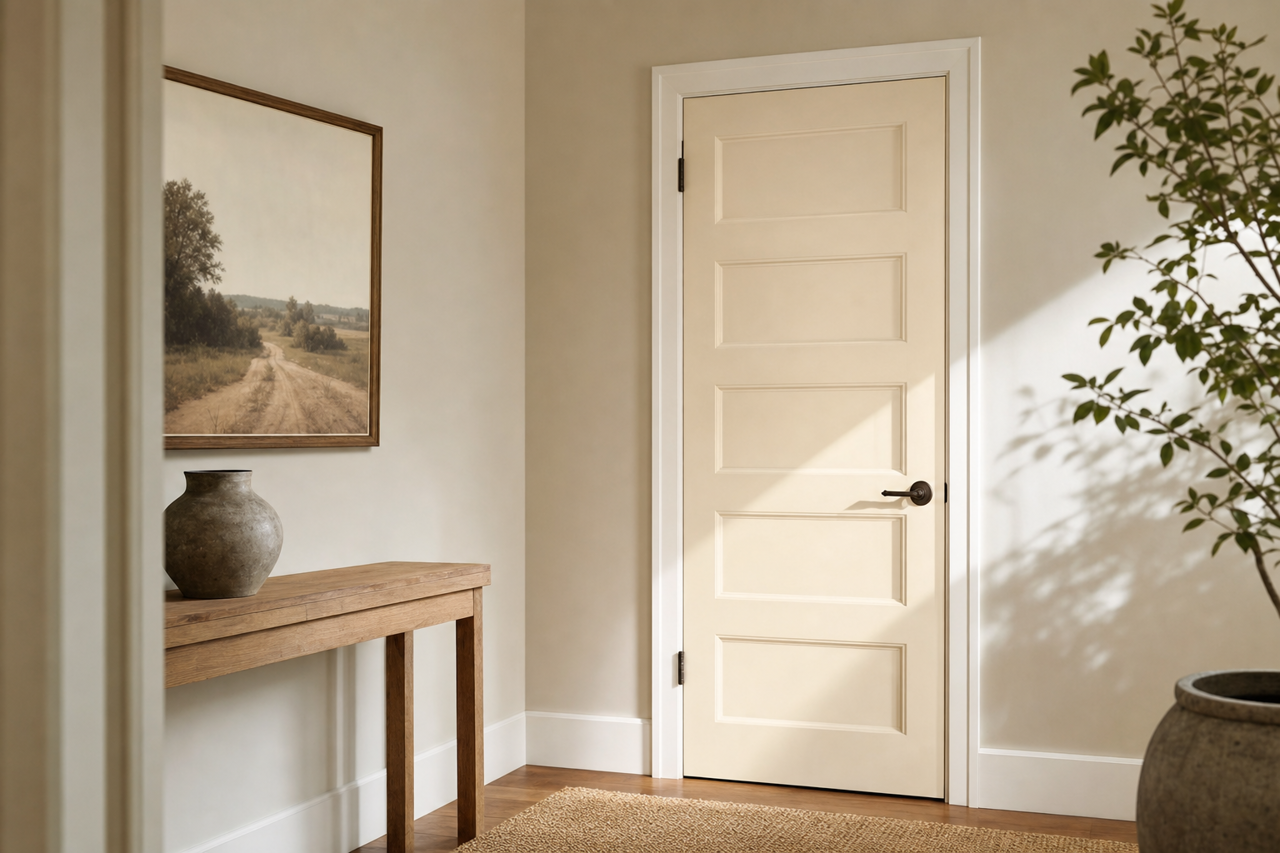 Pam's Lace by Valspar on interior-doors