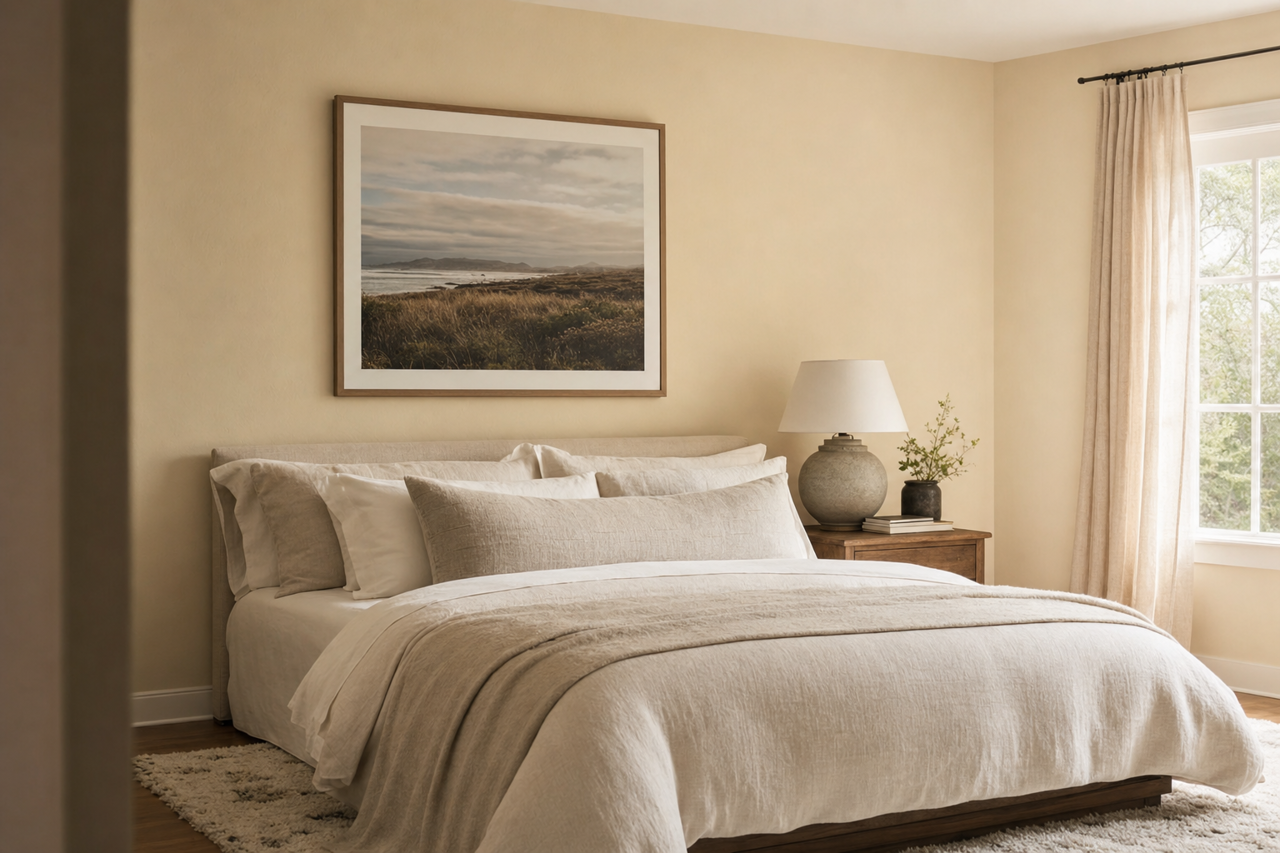 Pam's Lace by Valspar on interiors