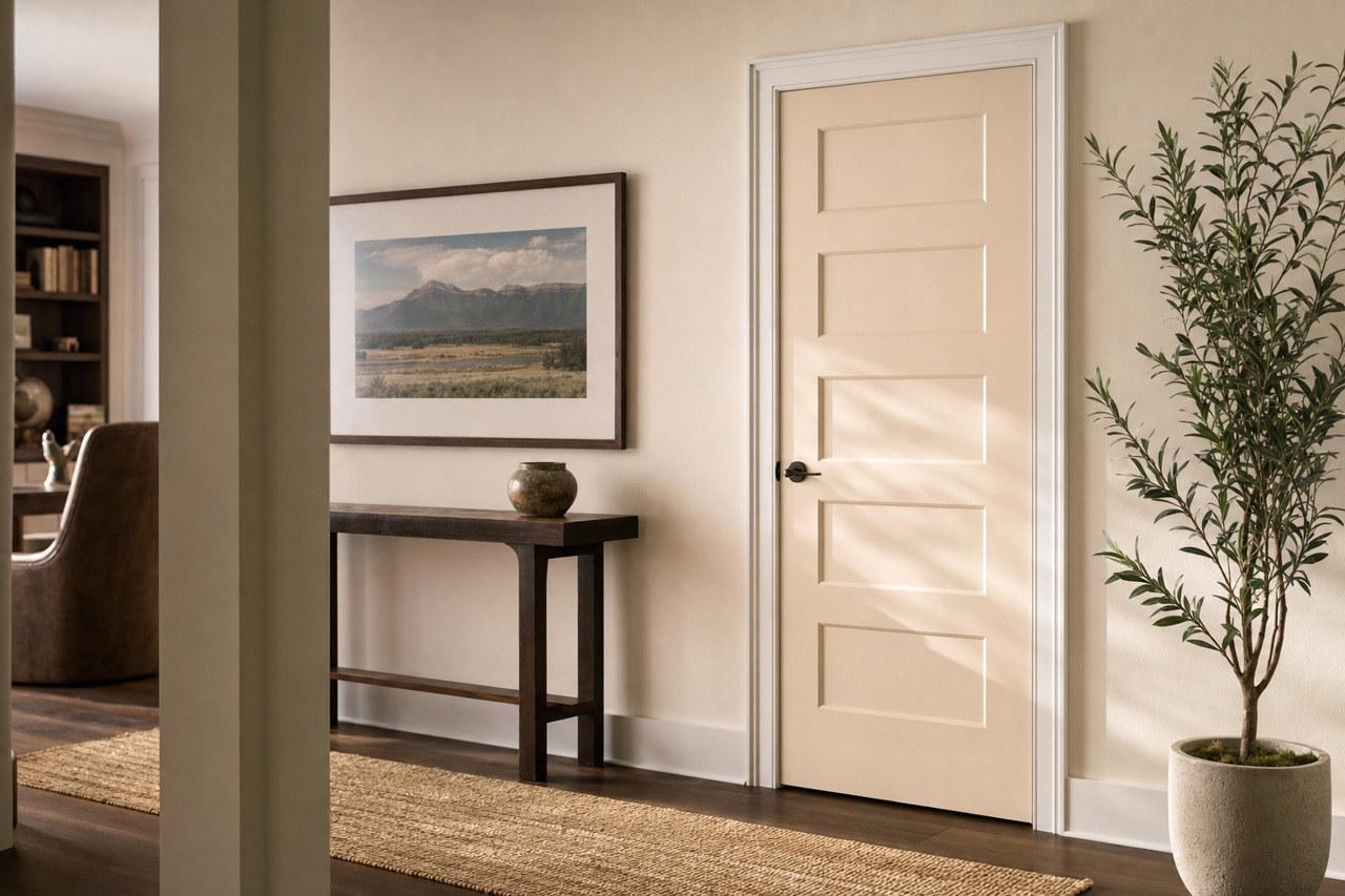 Totten's Inlet by Valspar on interior-doors