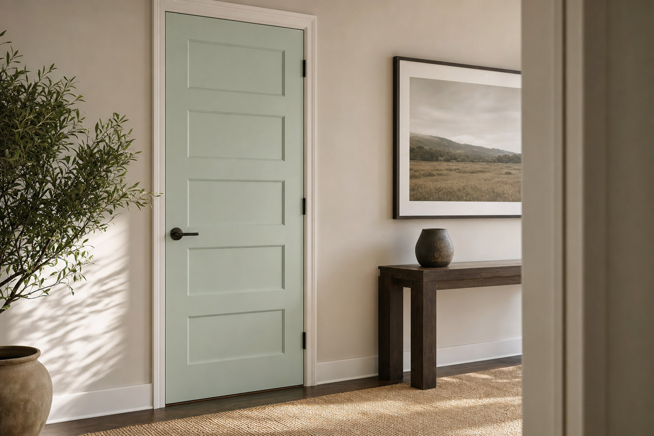 Swept Away by Benjamin Moore on interior-doors