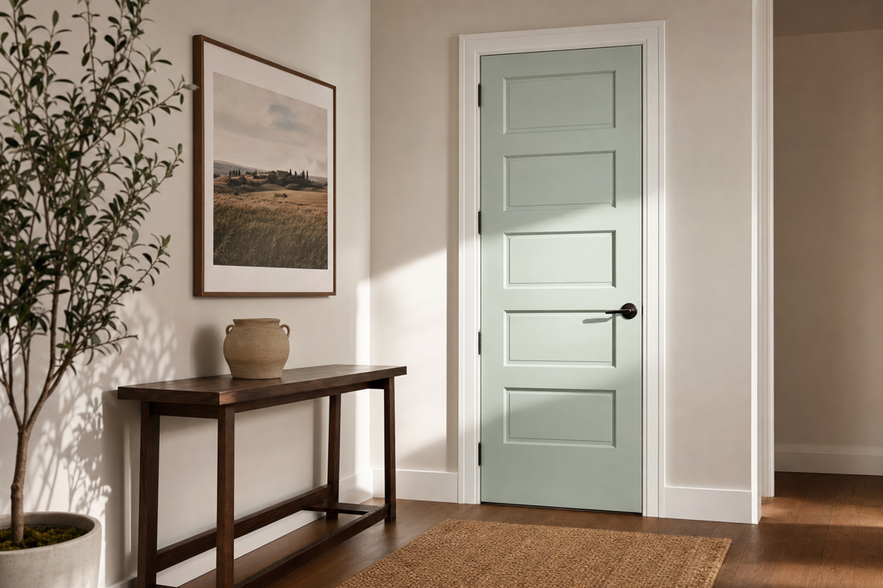 Bali by Benjamin Moore on interior-doors