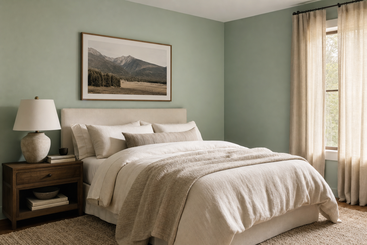 Catalina Blue by Benjamin Moore on interiors
