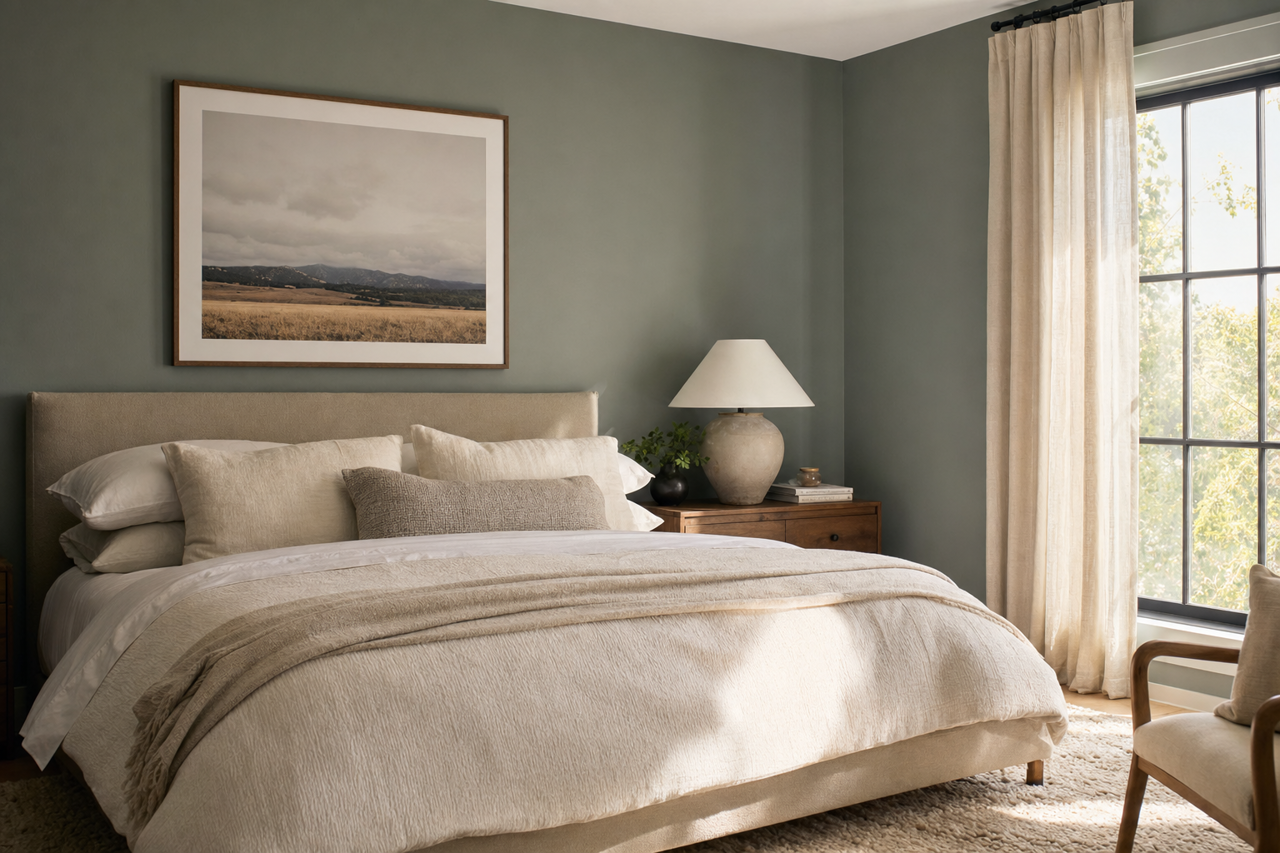 Cedar Mountains by Benjamin Moore on interiors