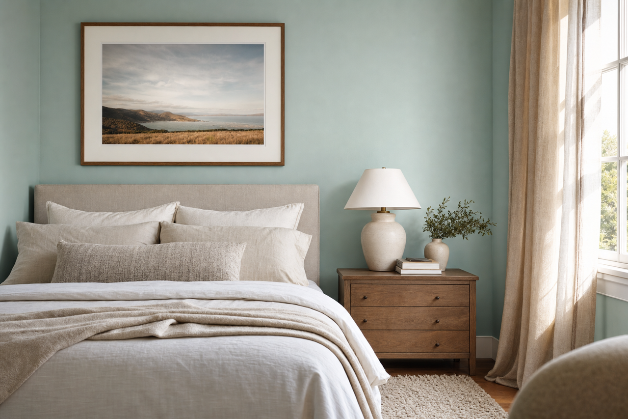 Heavenly by Benjamin Moore on interiors