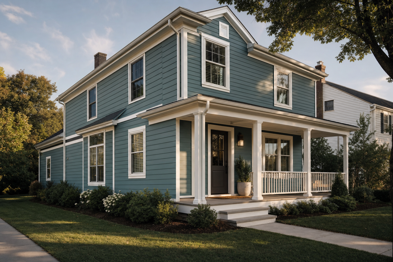 Polished Slate by Benjamin Moore on exterior