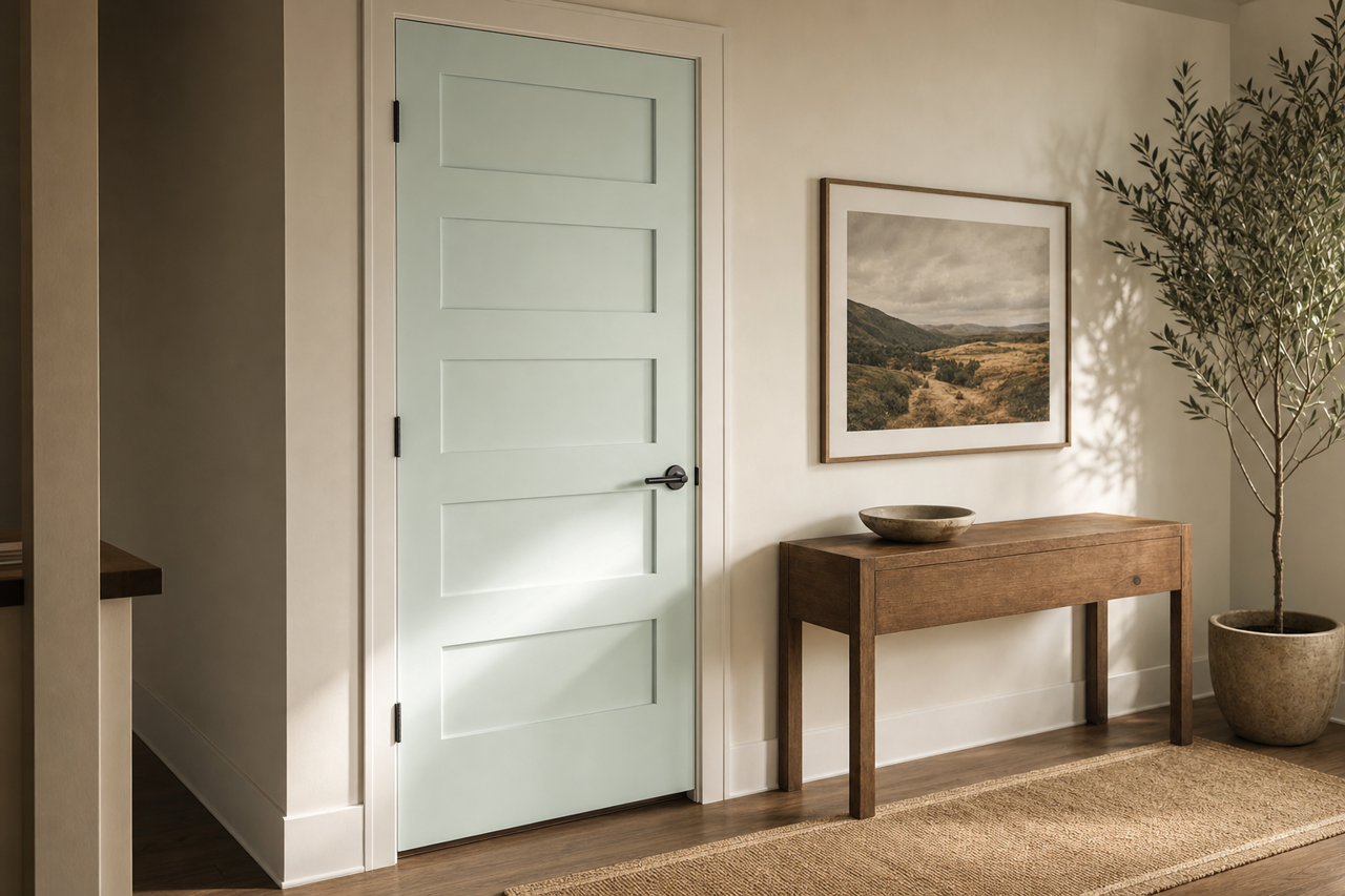 In Your Eyes by Benjamin Moore on interior-doors