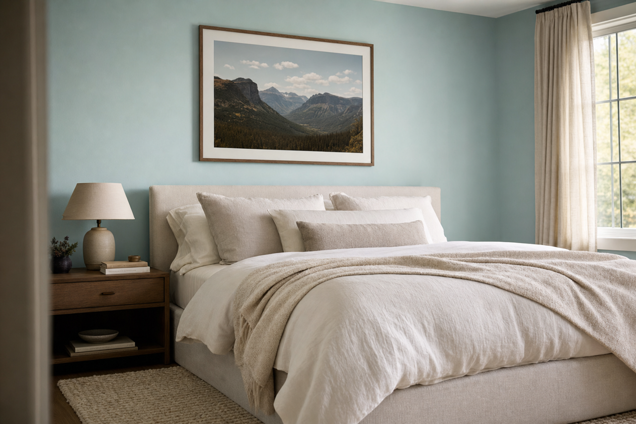 Paradiso by Benjamin Moore on interiors