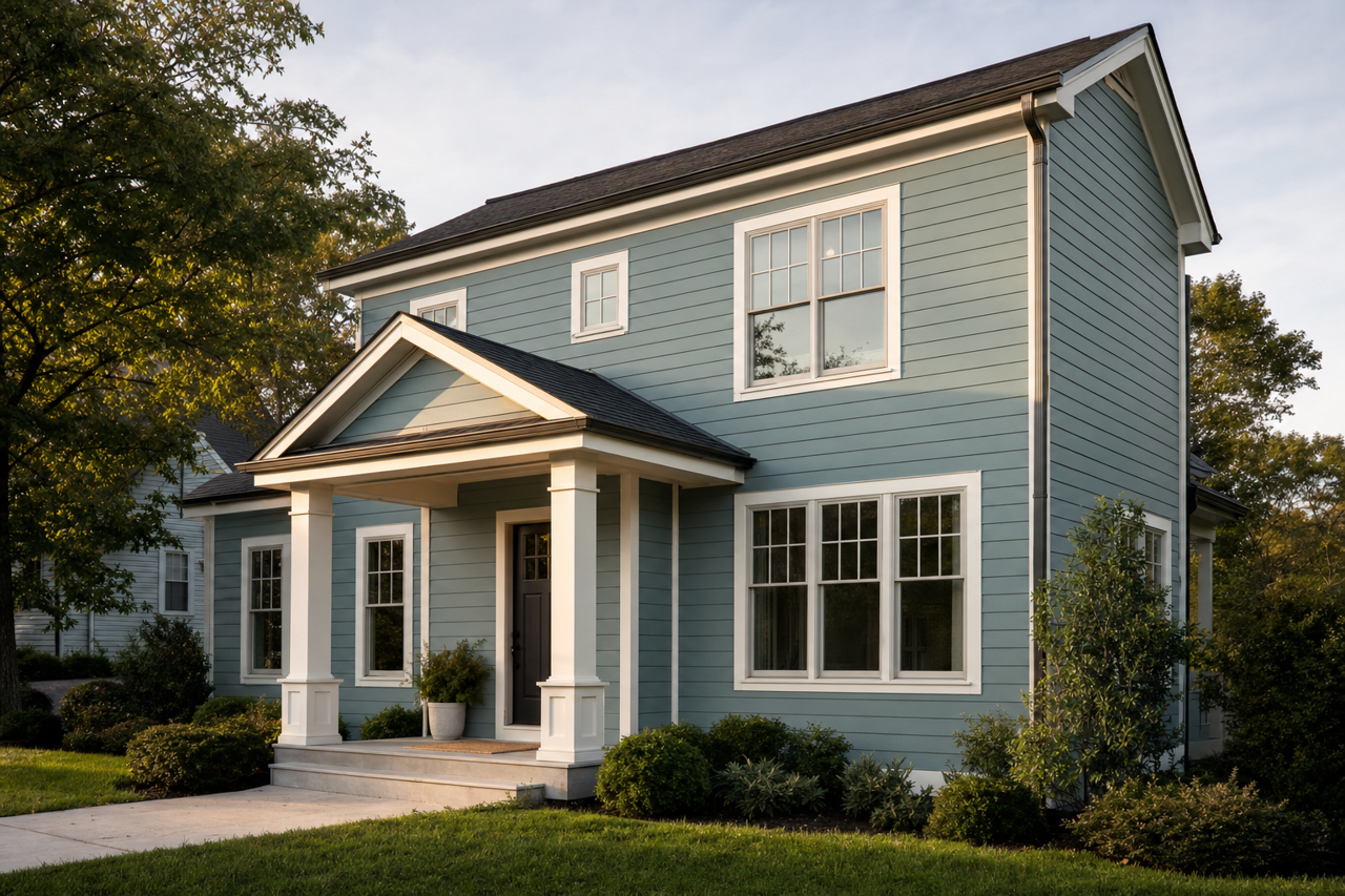 Hemlock by Benjamin Moore on exterior