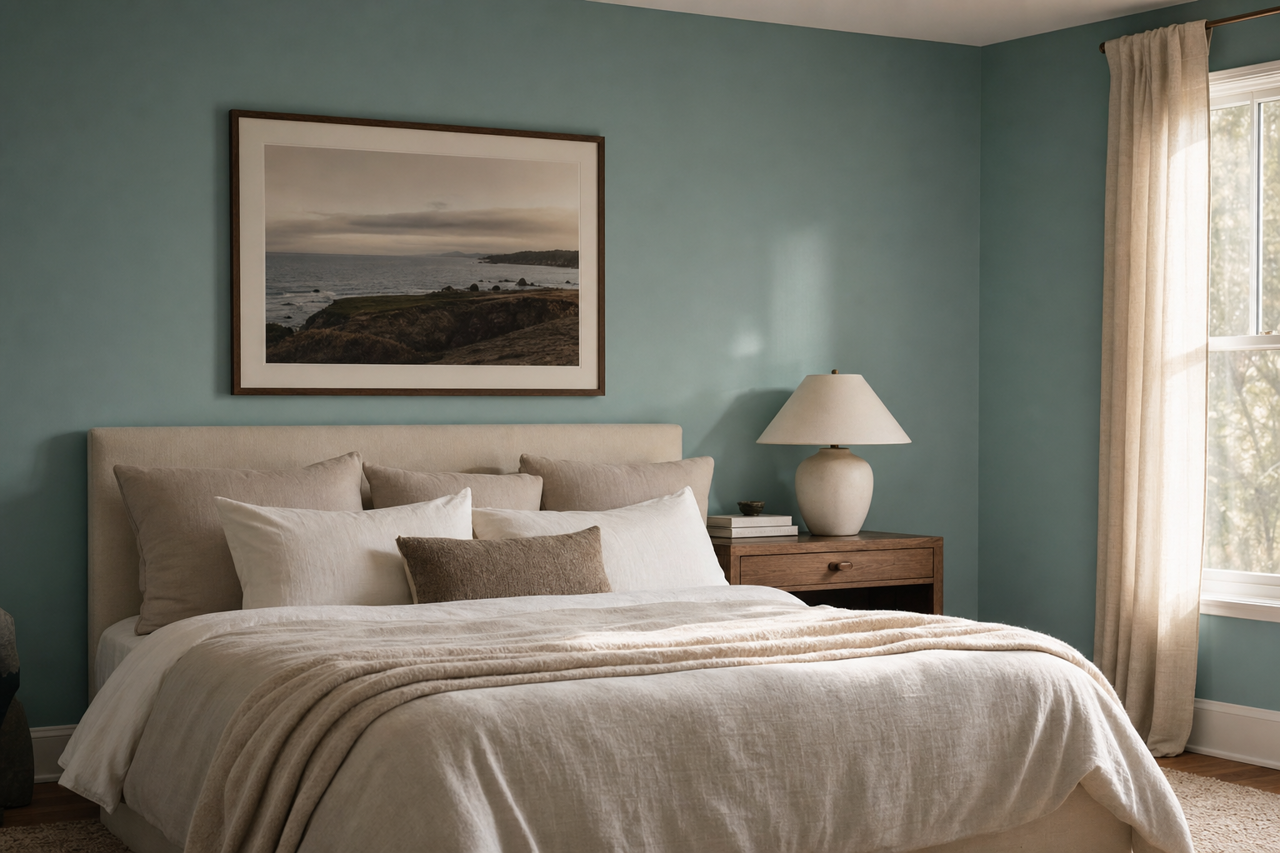 Hemlock by Benjamin Moore on interiors