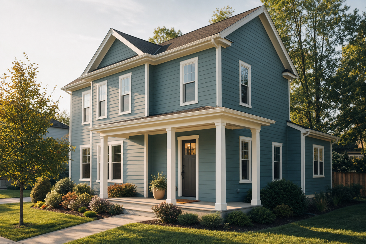 Bella by Benjamin Moore on exterior