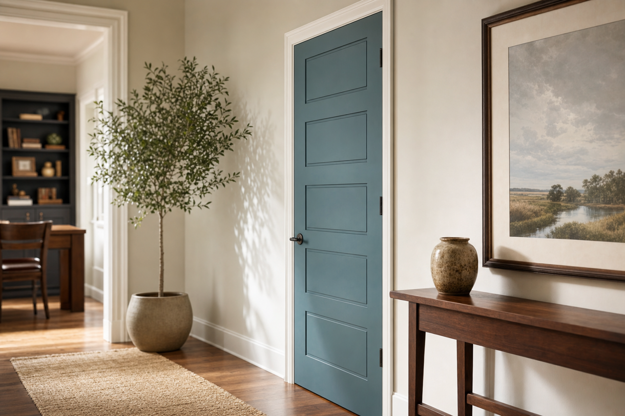 Bella by Benjamin Moore on interior-doors