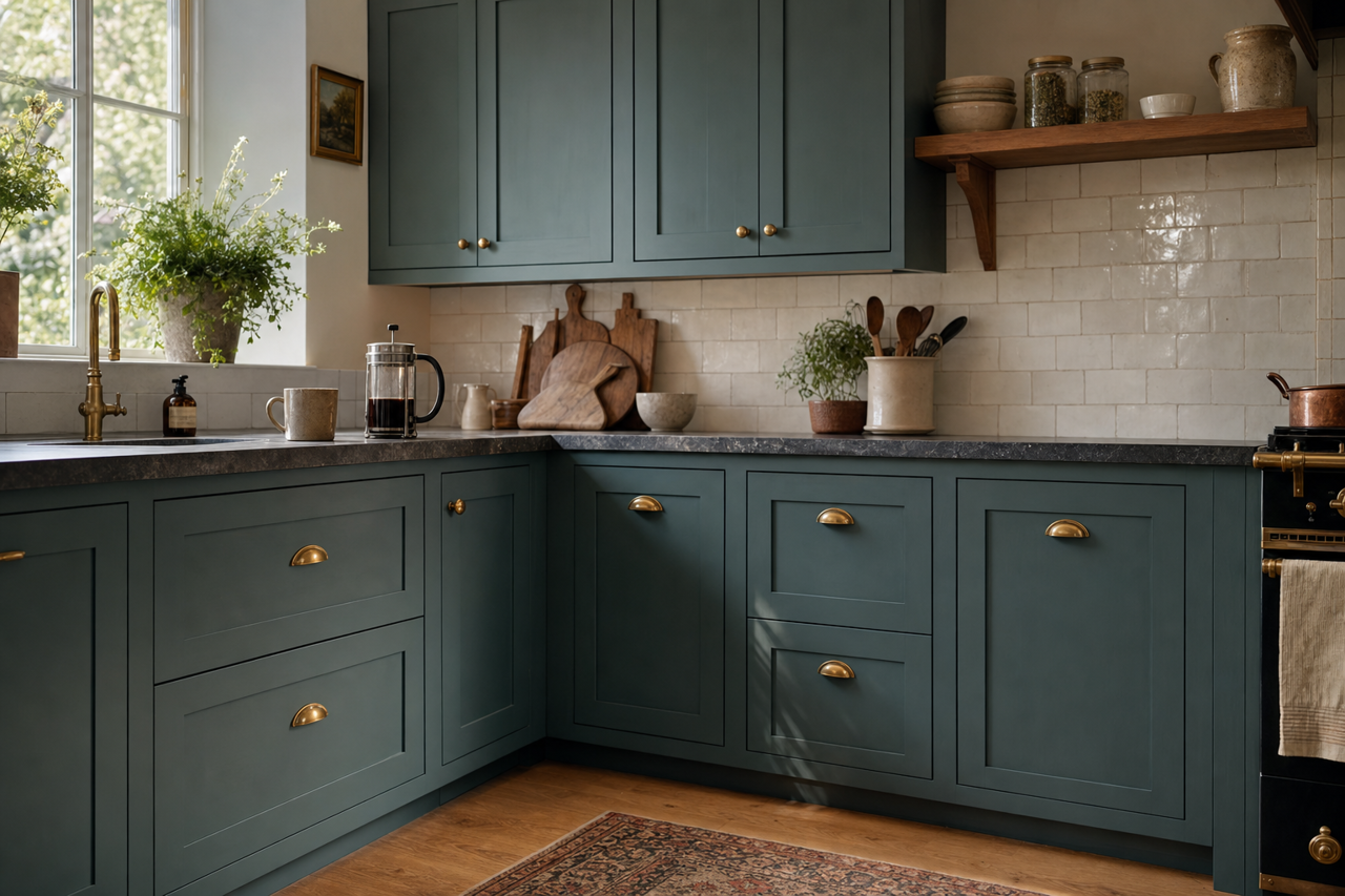 Vanderberg by Benjamin Moore on cabinets