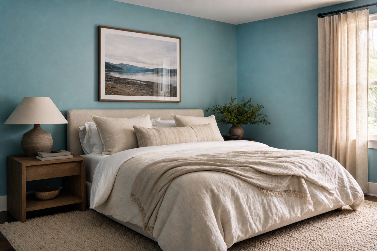 Seaside Resort by Benjamin Moore on interiors