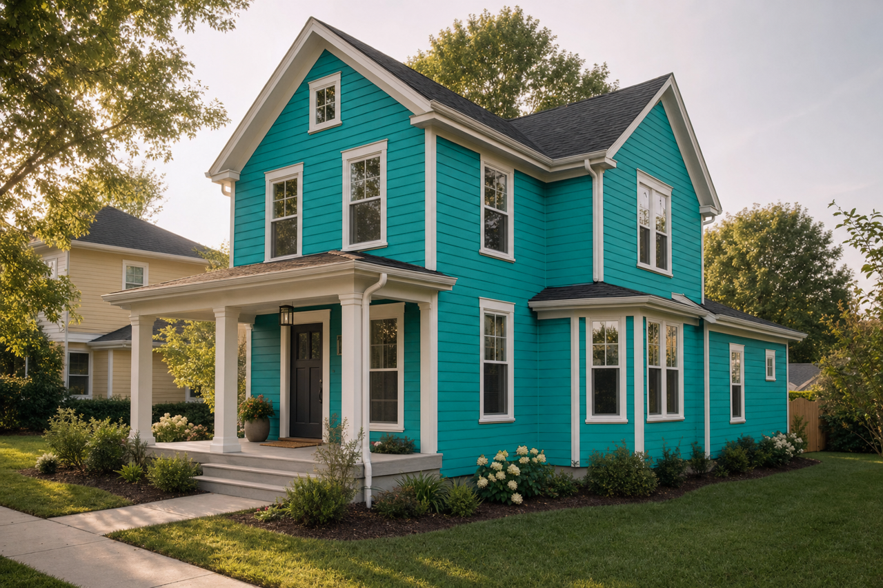 Tropical by Benjamin Moore on exterior