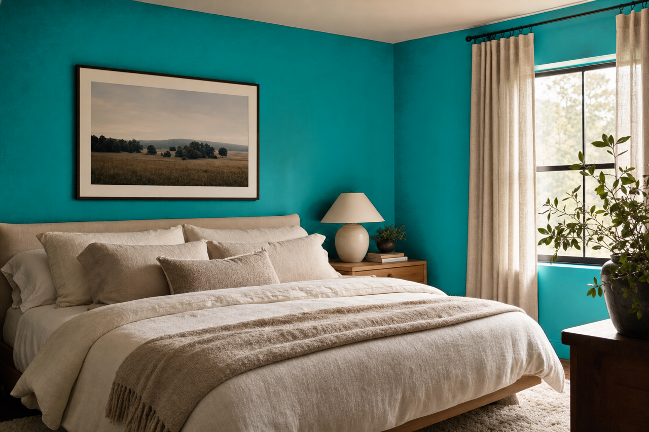 Tropical by Benjamin Moore on interiors