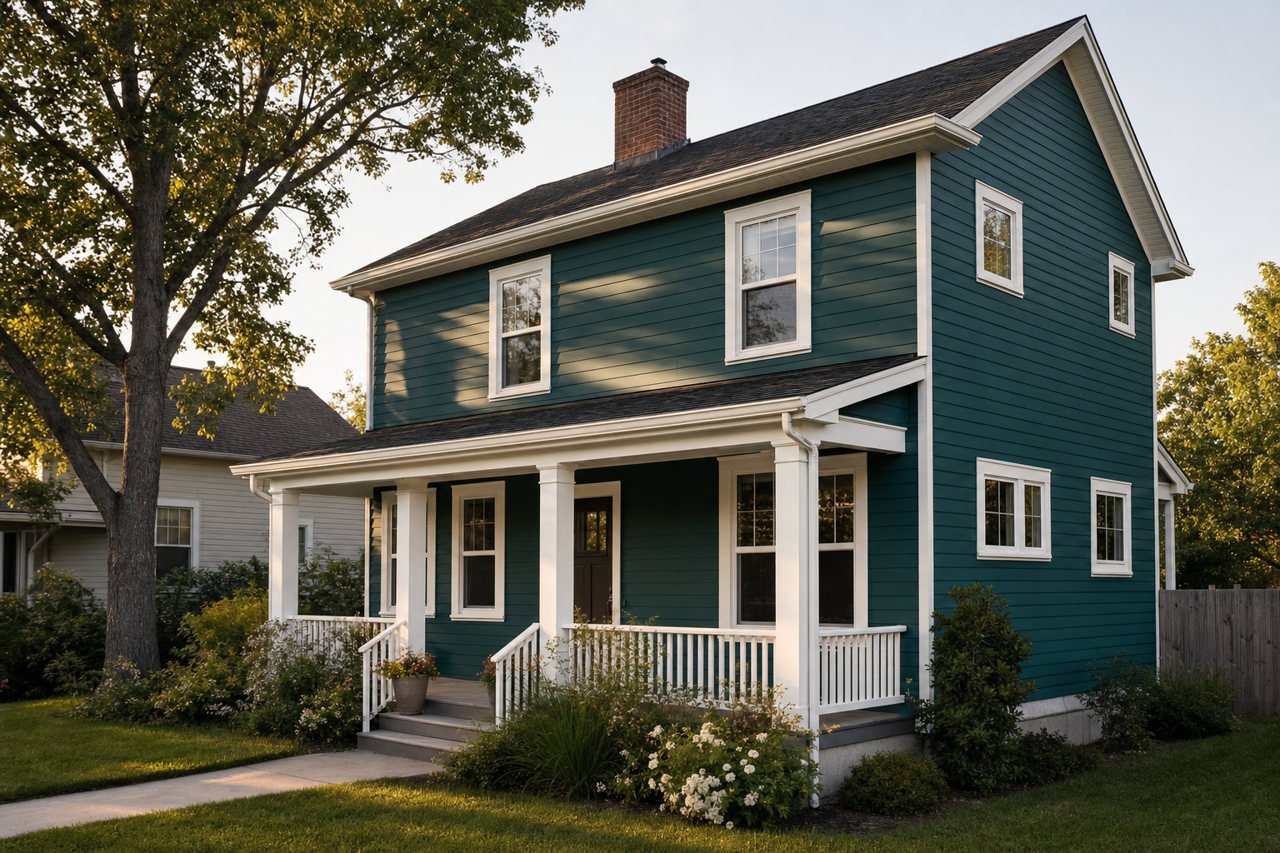 Deep by Benjamin Moore on exterior