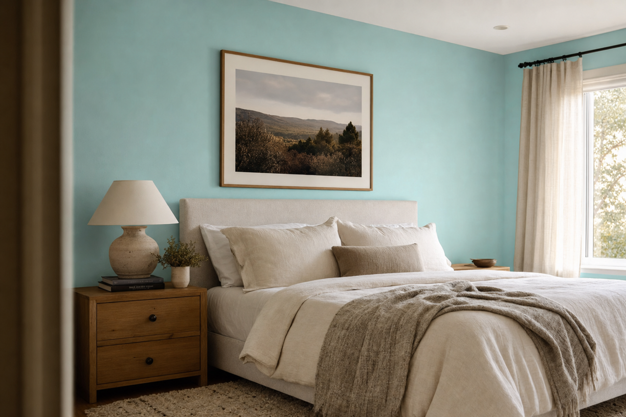 Sonoma Skies by Benjamin Moore on interiors