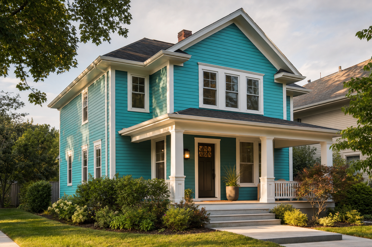 San by Benjamin Moore on exterior