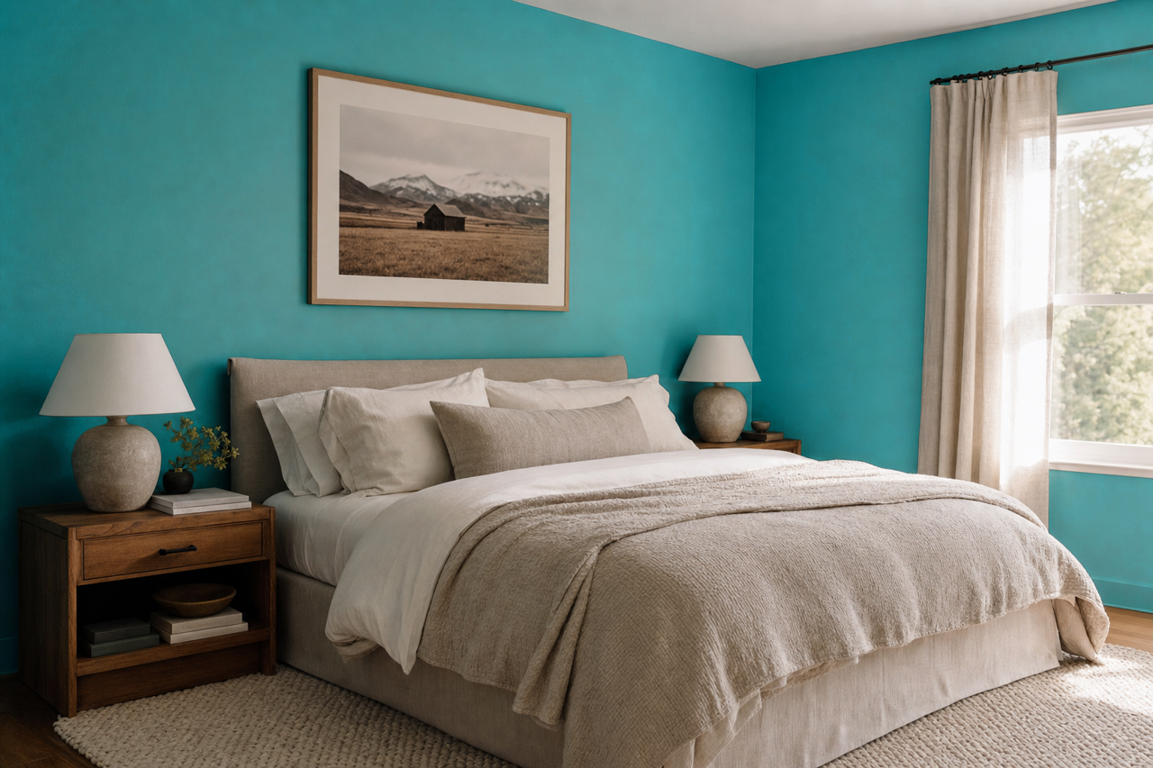 San by Benjamin Moore on interiors