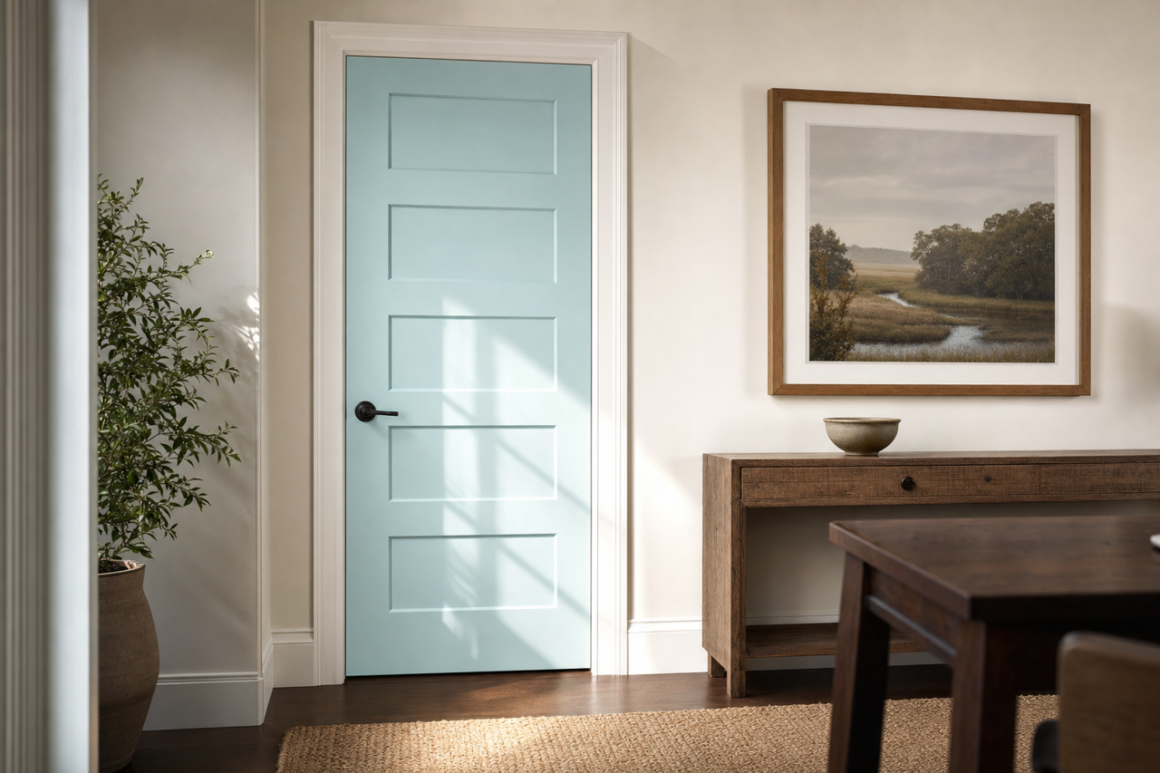 Picture by Benjamin Moore on interior-doors