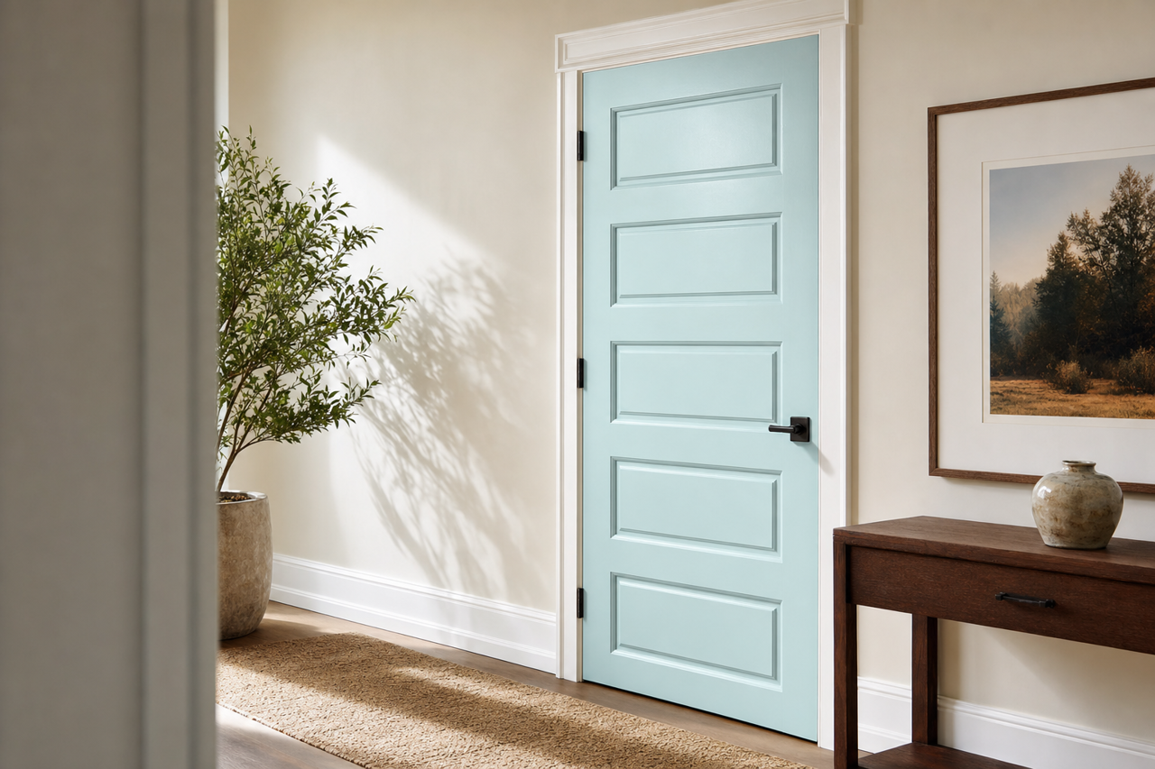 Seabrook by Benjamin Moore on interior-doors