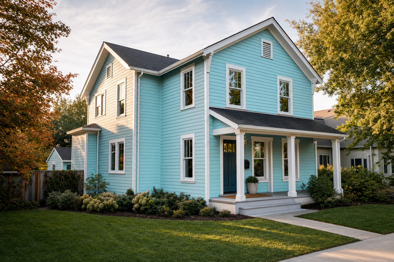 How by Benjamin Moore on exterior