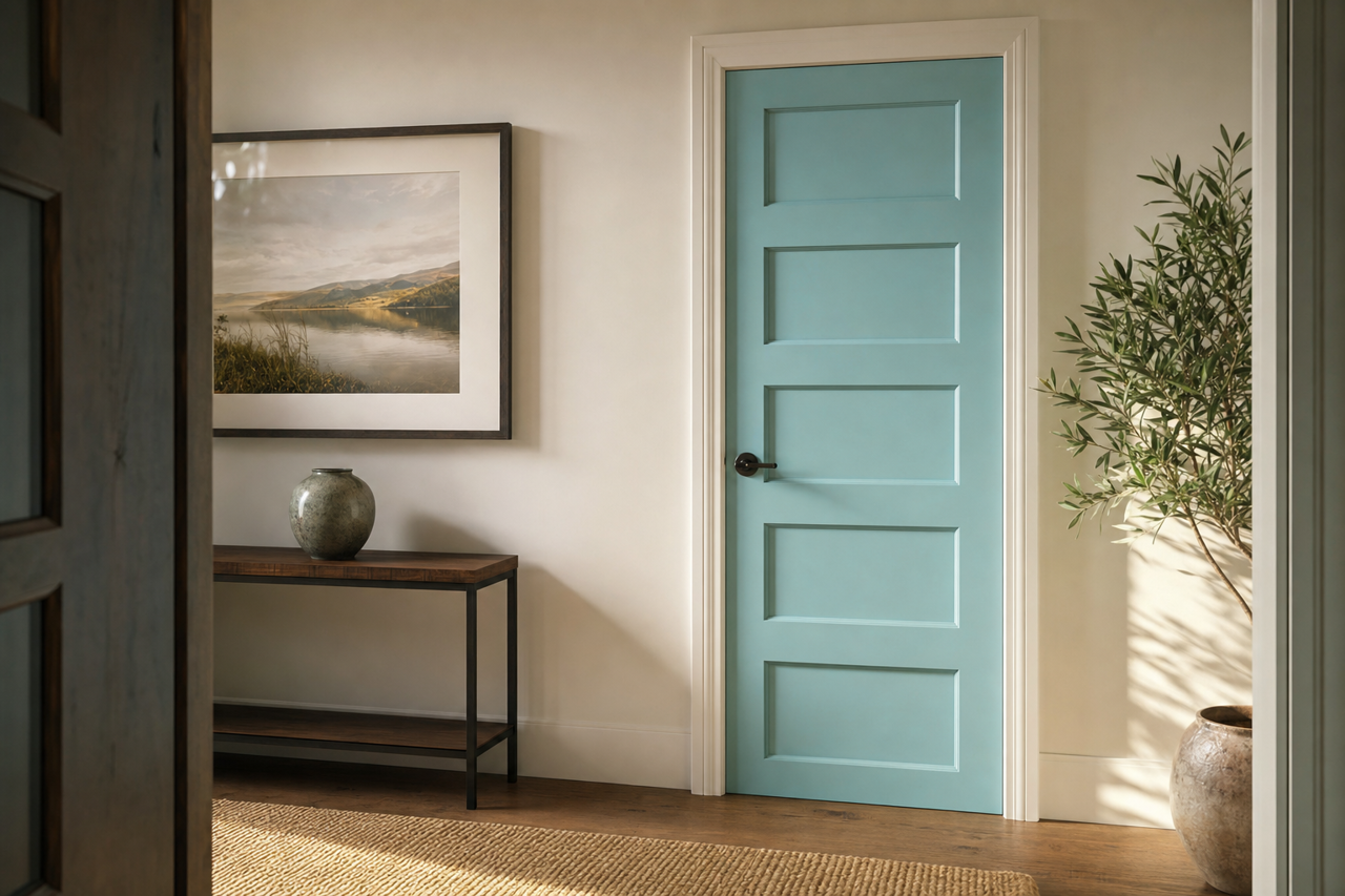 How by Benjamin Moore on interior-doors