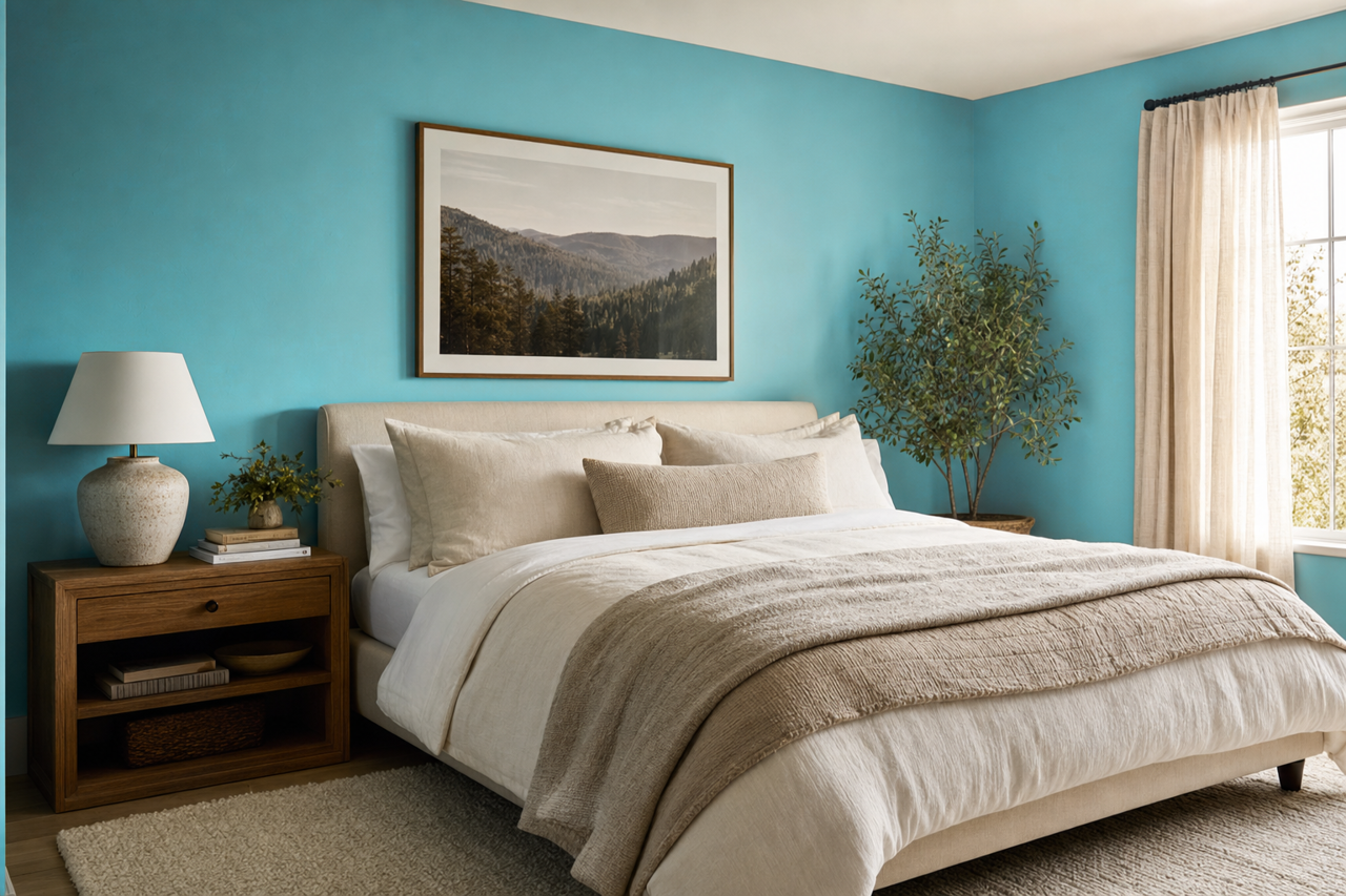 Santa Clara by Benjamin Moore on interiors