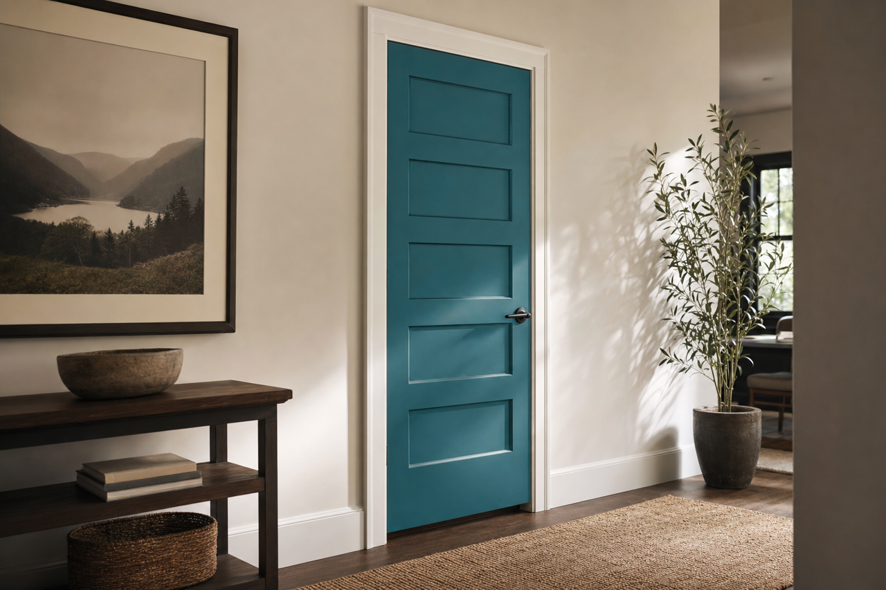 Varsity by Benjamin Moore on interior-doors