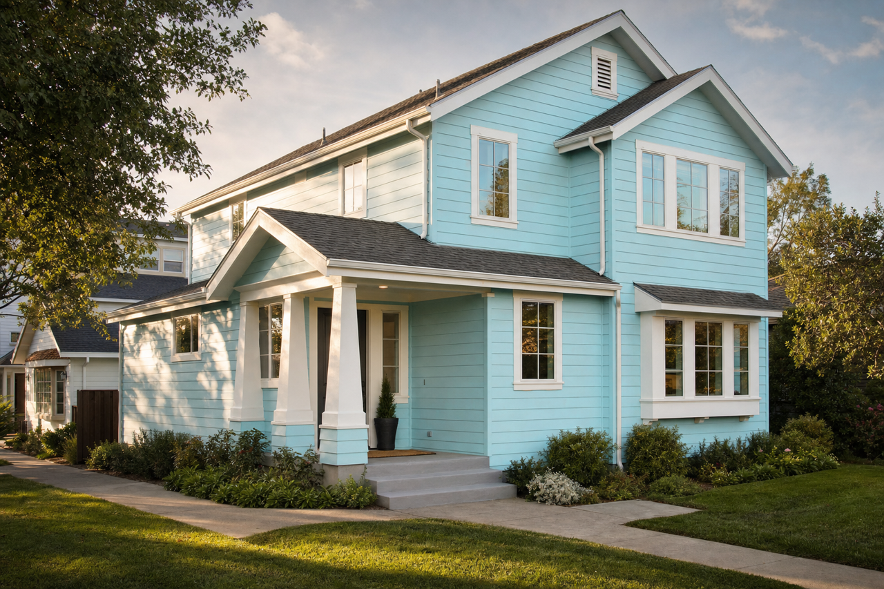 California Breeze by Benjamin Moore on exterior