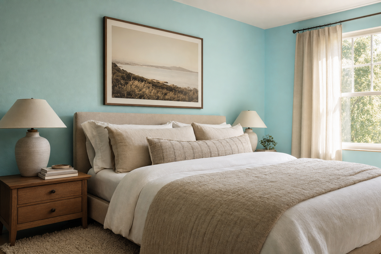 California Breeze by Benjamin Moore on interiors
