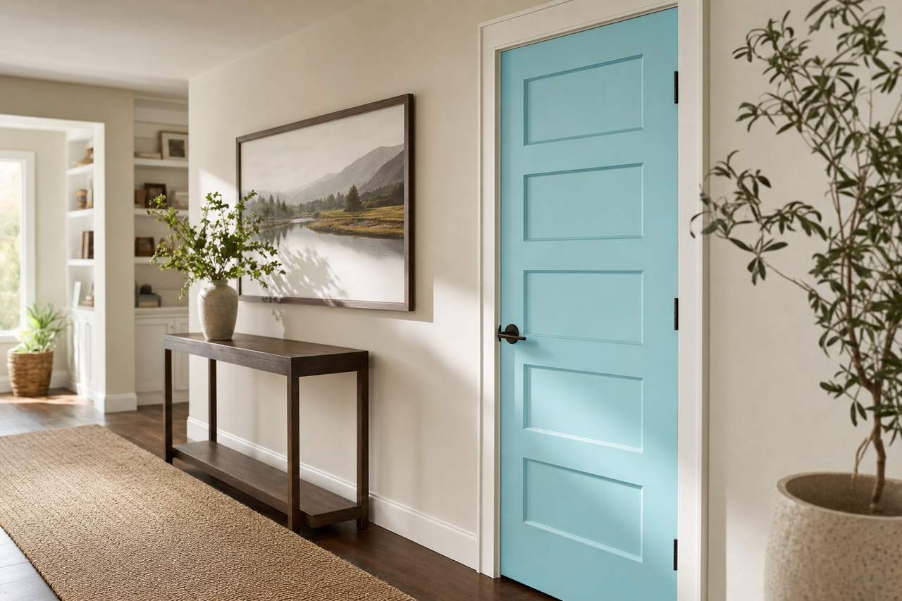 Rhythm by Benjamin Moore on interior-doors